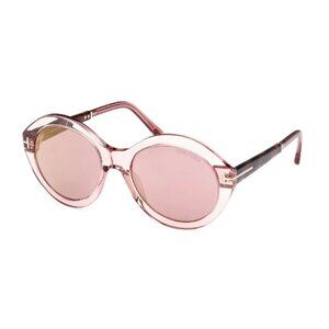 NEW TOM FORD UNGLASSES PINK ROUND WOMEN EYEWEAR